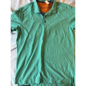 Robert Graham Shirt Mens Size Small Green Polo Classic Fit Golf Casual Preppy